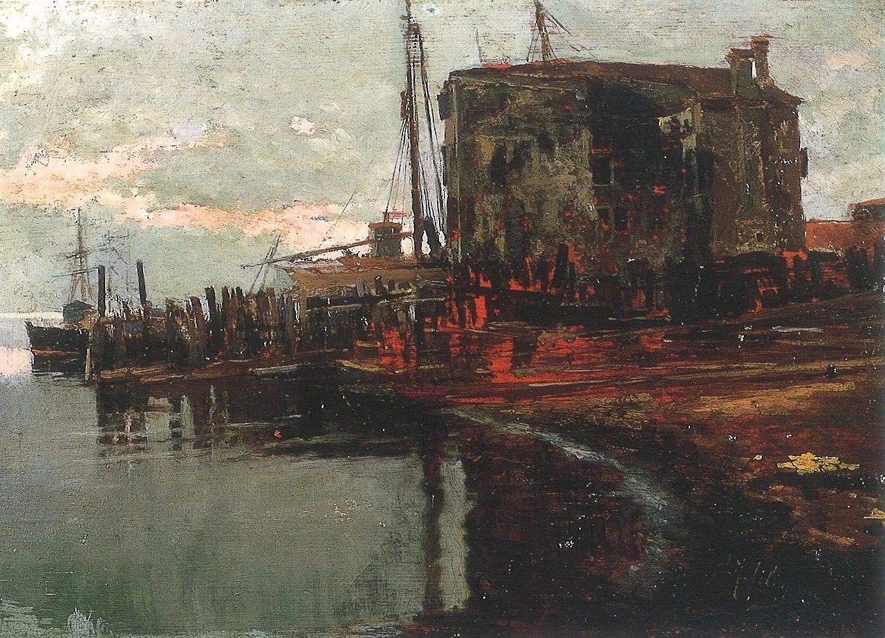 129-Francesco Filippini-Tramonto sulla laguna  